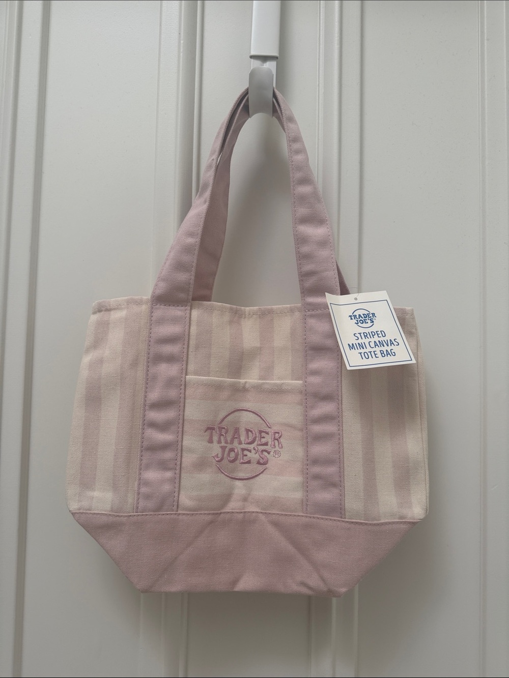 NWT Pink Pastel Trader Joe’s Mini Tote Bag